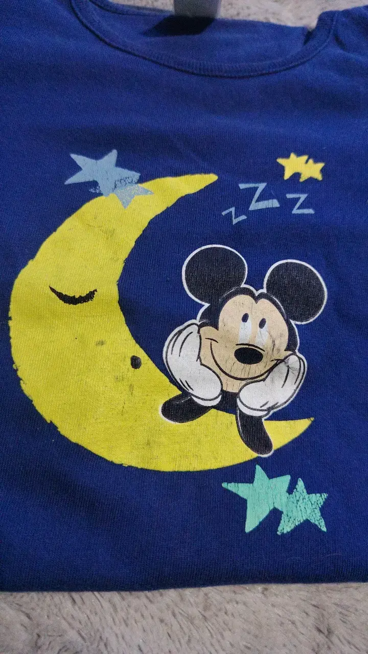 Pijama infantil azul con diseño de Mickey Mouse - 2