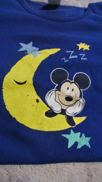 Pijama infantil azul con diseño de Mickey Mouse - miniatura 2