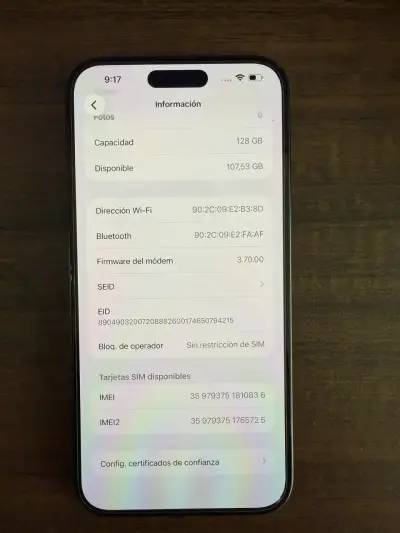 iPhone 15 plus en excelente estado batería al 88% - miniatura 6