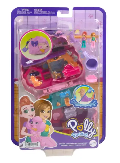 Set de juego Polly Pocket Groom & Glam Poodle - miniatura 1