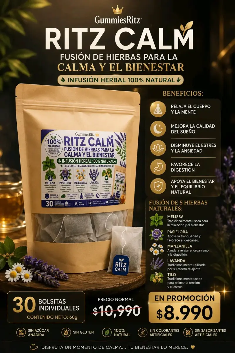Infusión Herbal Ritz Calm 100% Natural