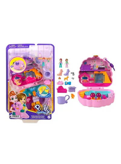Set de juego Polly Pocket Groom & Glam Poodle - miniatura 3