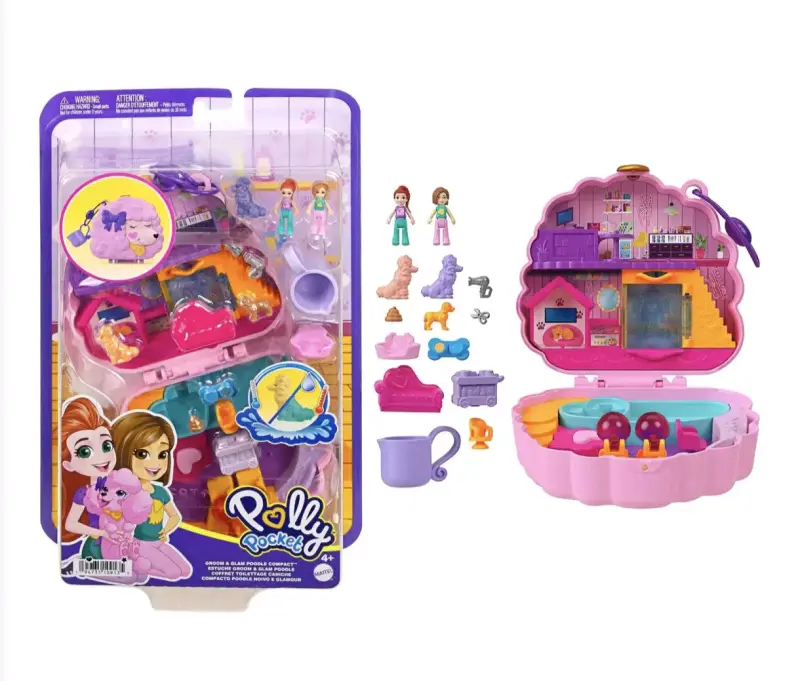 Set de juego Polly Pocket Groom & Glam Poodle - 4
