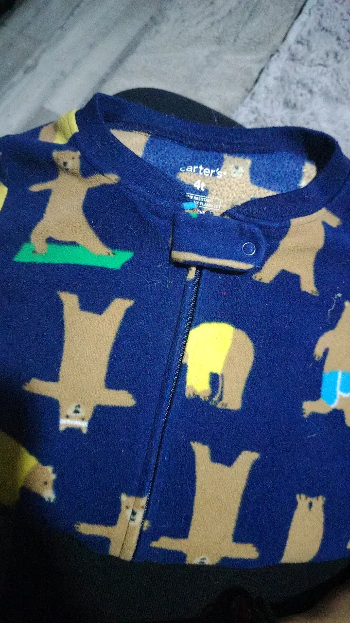 Pijama enterizo infantil con diseño de osos - 2