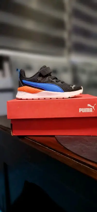 Zapatillas deportivas negras para niños Puma - miniatura 2