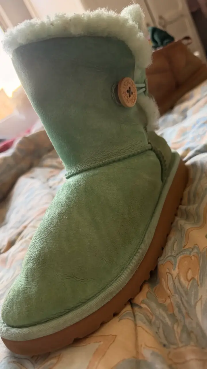 Botas de invierno verdes con forro de lana - 3