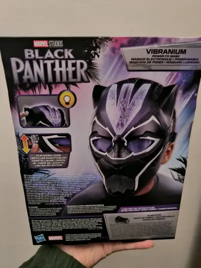 Máscara electrónica Black Panther con luces LED - miniatura 4