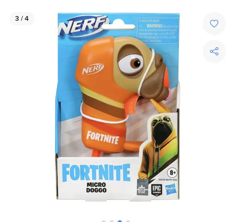 Lanzador Nerf Micro Doggo Fortnite Hasbro - 2