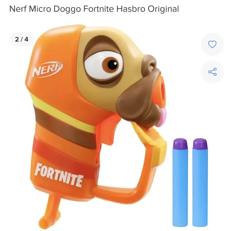 Lanzador Nerf Micro Doggo Fortnite Hasbro - 3