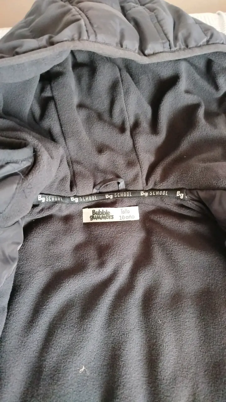 Chaqueta acolchada negra para niño talla 10 - 3
