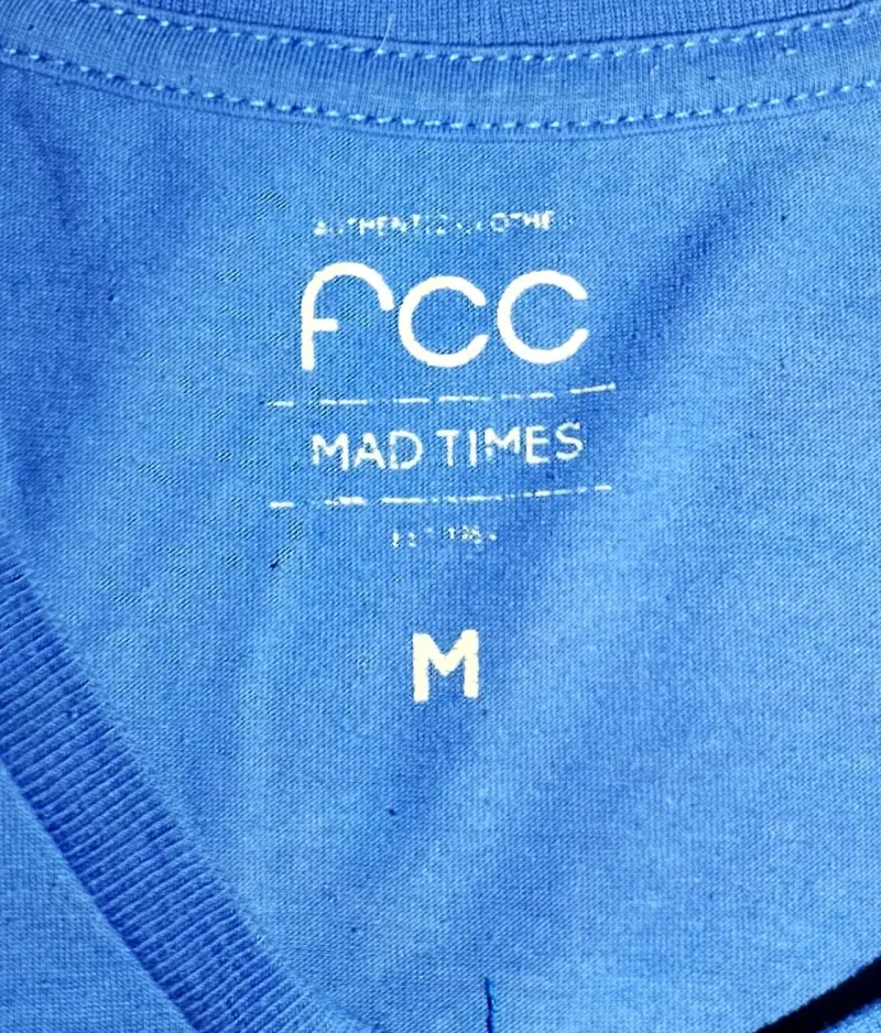 Polera FCC Mad Times Azul Eléctrico Talla M - 3