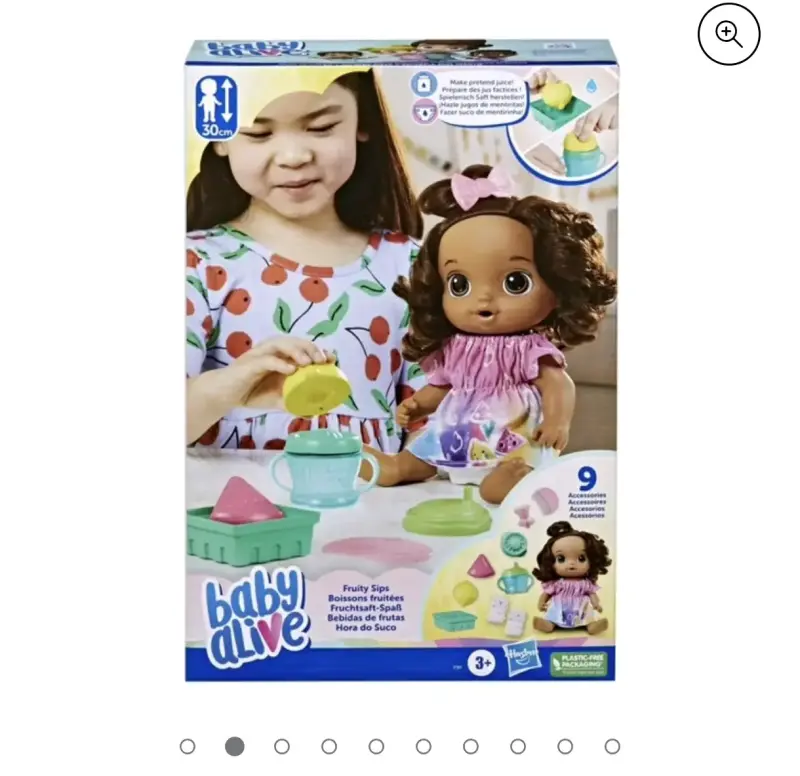 Muñeca Baby Alive Bebida de Frutas con Accesorios - 1