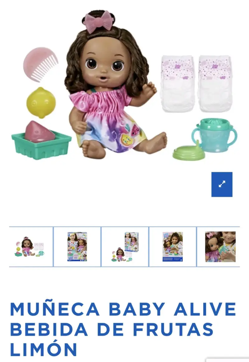 Muñeca Baby Alive Bebida de Frutas con Accesorios - 4