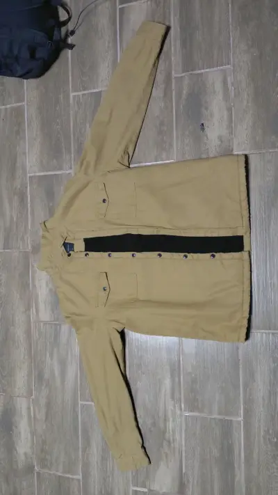 Chaqueta beige con forro polar Basement - miniatura 1
