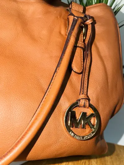 Bolso de cuero marrón Michael Kors - miniatura 2