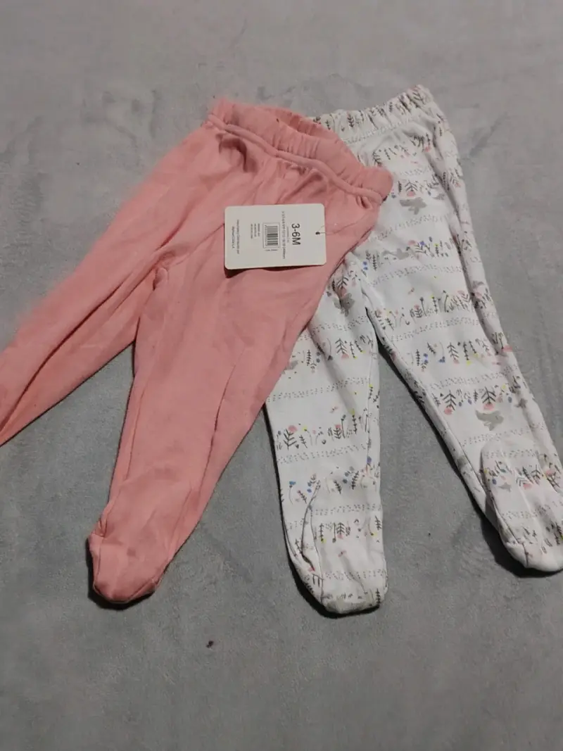 Pantalones de bebé 3-6M en algodón - 1
