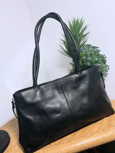 Bolso de cuero negro Hobo International - miniatura 1