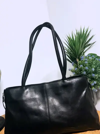 Bolso de cuero negro Hobo International - miniatura 2