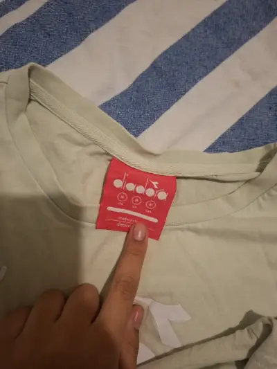 Polera Diadora verde beige talla M - miniatura 2