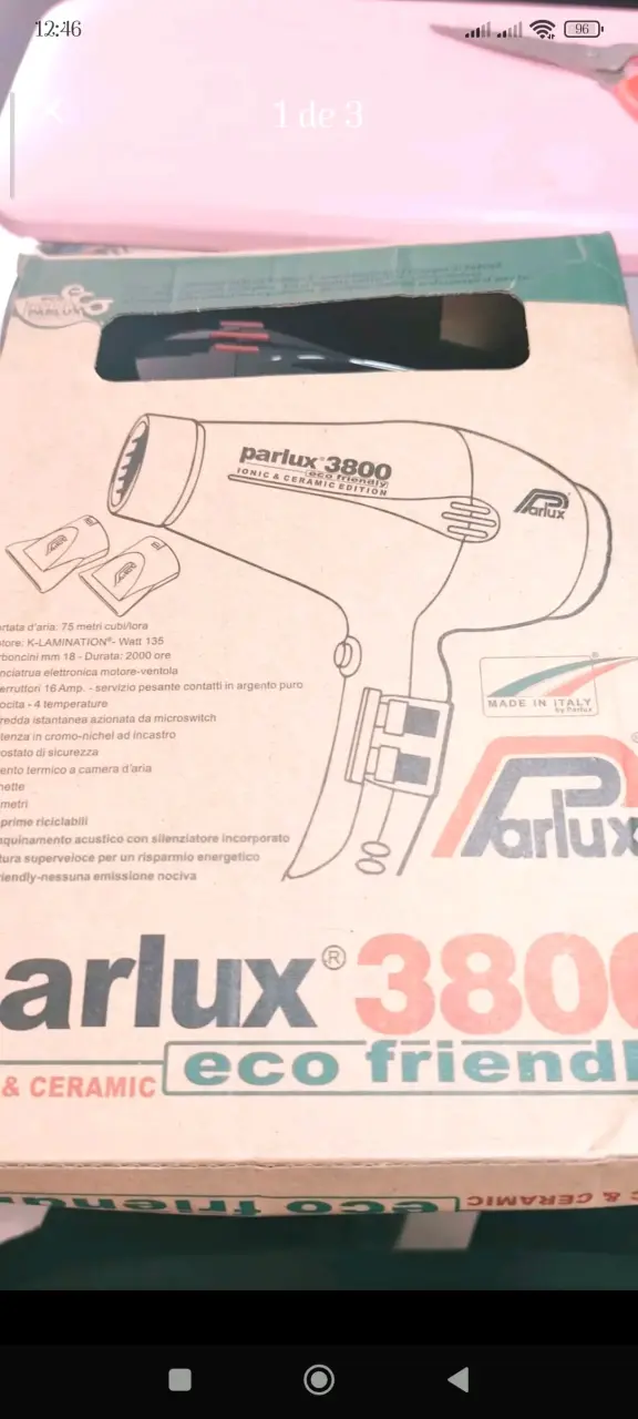 Secador de Pelo Parlux 3800 Eco Friendly - 1