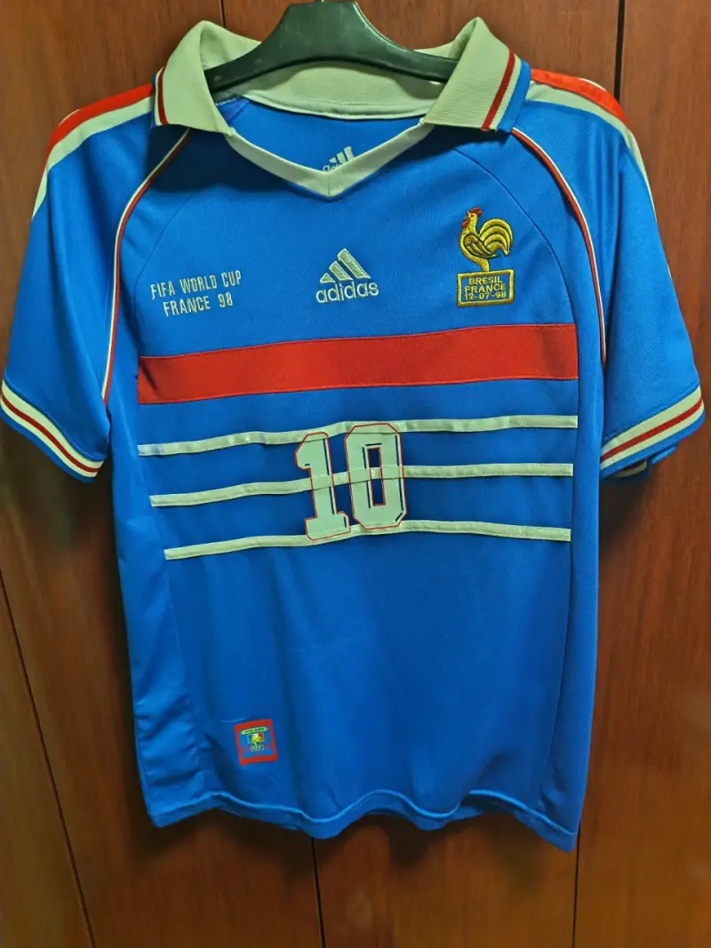 Camiseta Francia 98 Zidane Adidas - 1