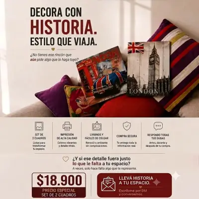 Lienzos Britanicos de 1960s - miniatura 1
