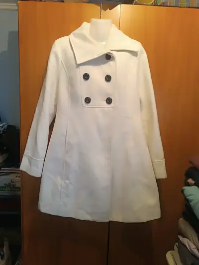 Abrigo negro de lana con capucha - miniatura 5