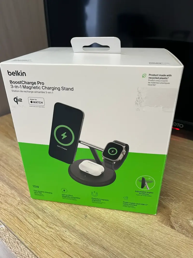 Cargador Inalámbrico Belkin BoostCharge Pro 3 en 1 - 1