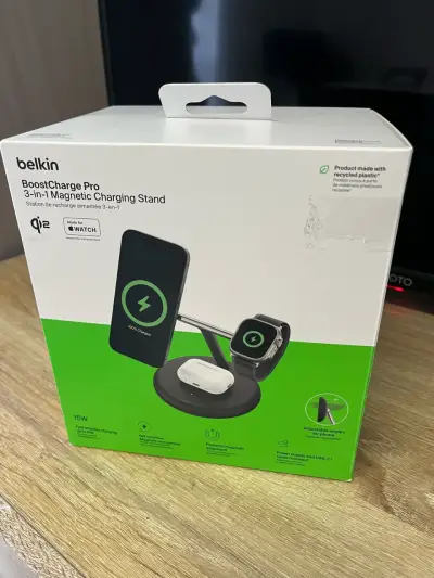 Cargador Inalámbrico Belkin BoostCharge Pro 3 en 1 - miniatura 1
