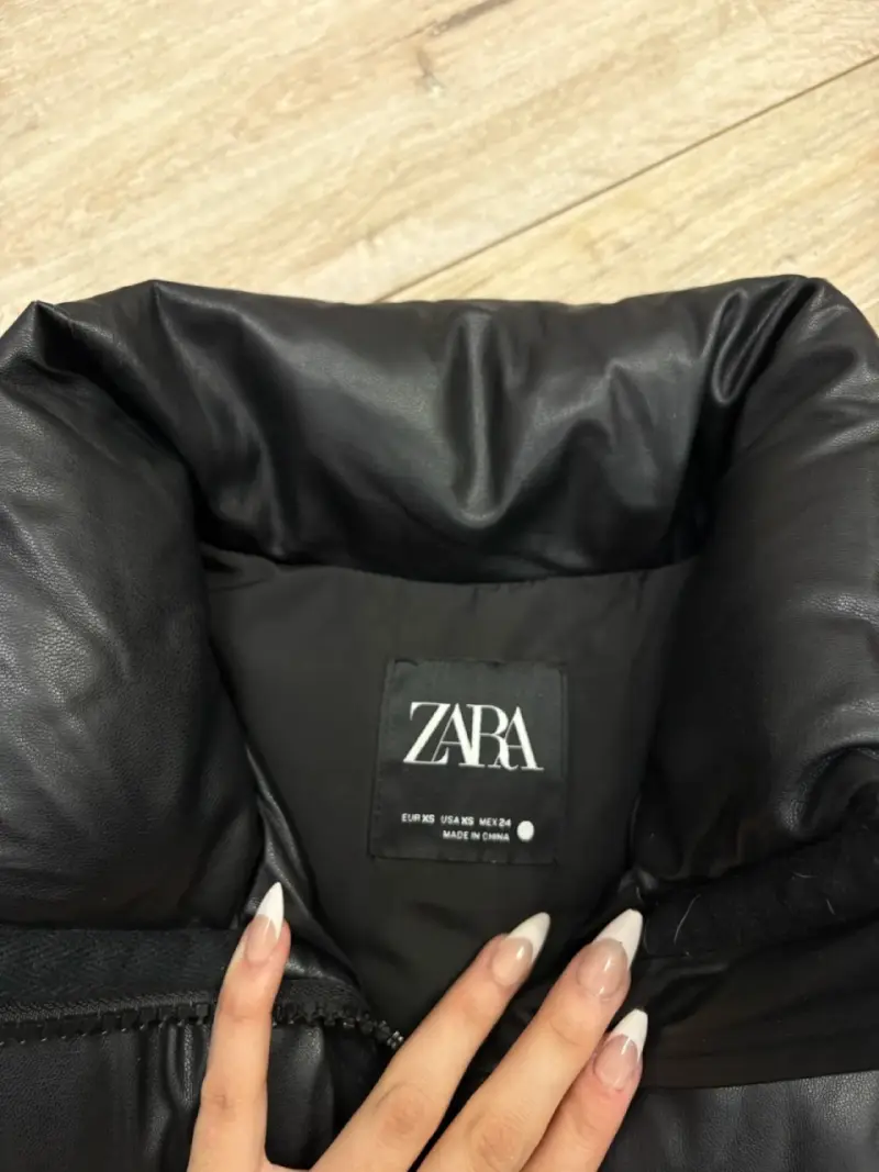 Chaleco acolchado negro Zara para mujer - 3