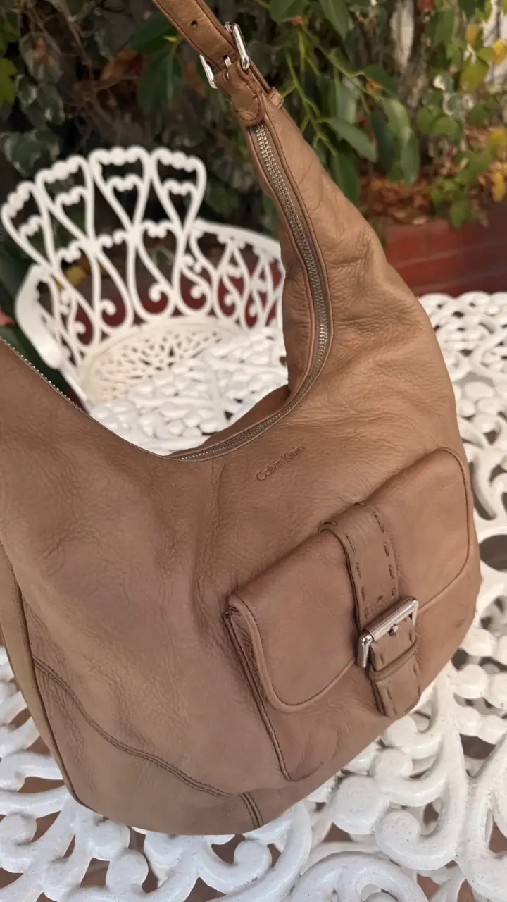 Bolso de cuero Calvin Klein marrón - 2