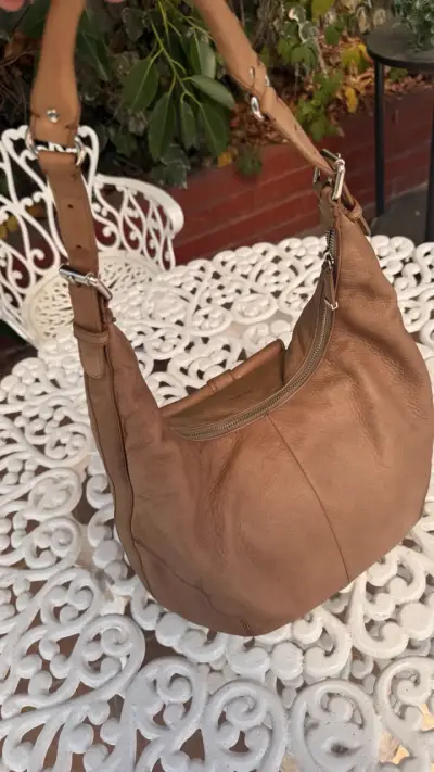 Bolso de cuero Calvin Klein marrón - miniatura 3