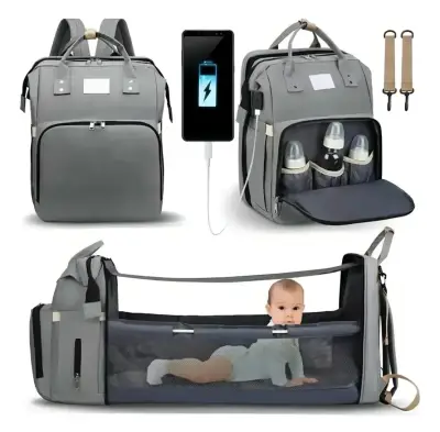Coche cuna, Silla nido y Mochila pañalera - miniatura 5