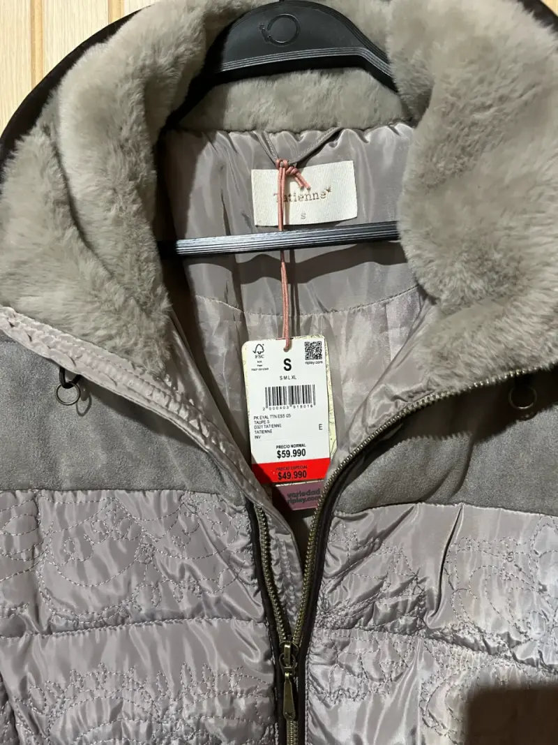 Parka tattiene mujer - Talla S - Color Taupe - - 3