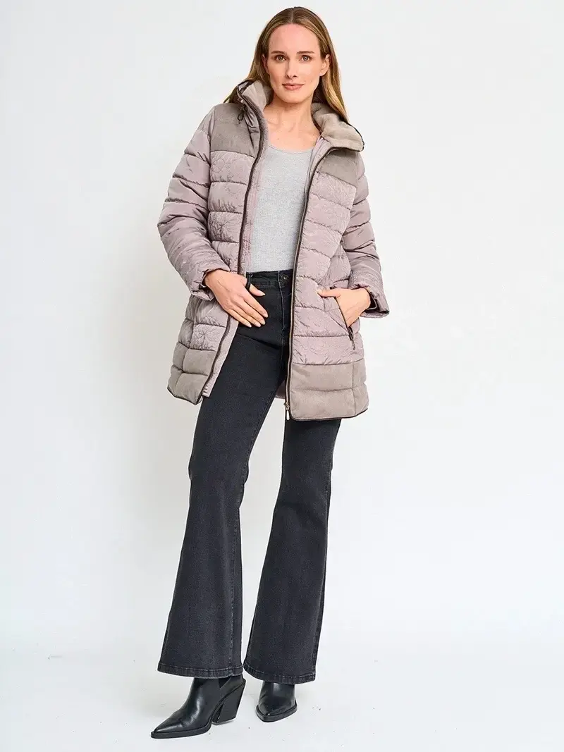 Parka tattiene mujer - Talla S - Color Taupe - - 4