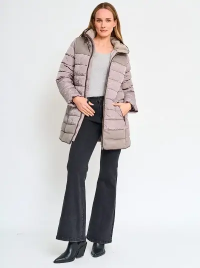 Parka tattiene mujer - Talla S - Color Taupe - - miniatura 4