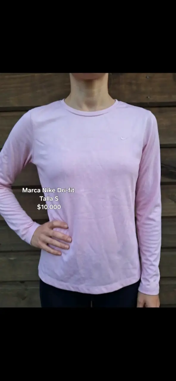 Polera Nike Dri-Fit Rosa Talla S