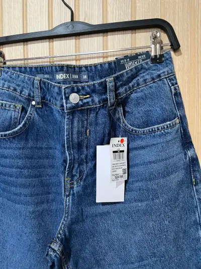 Jeans de mujer tiro alto Wide Leg Index - miniatura 1
