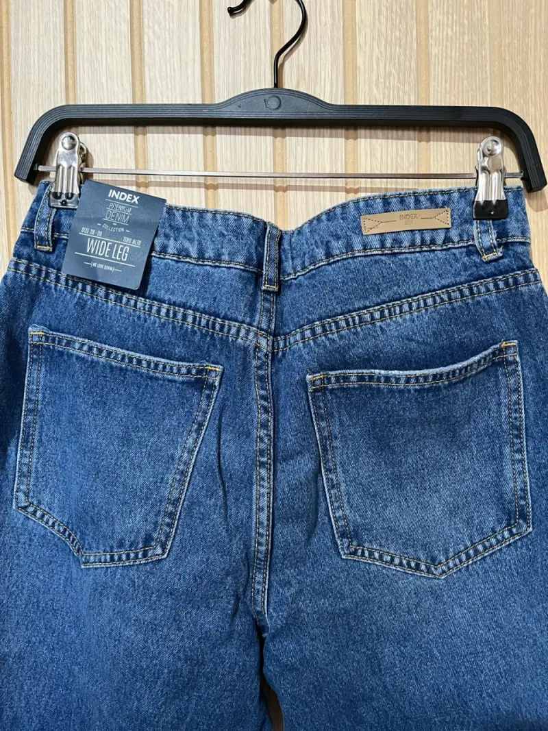 Jeans de mujer tiro alto Wide Leg Index - 3