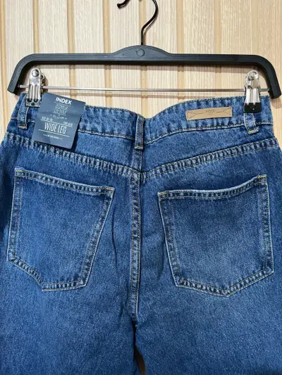 Jeans de mujer tiro alto Wide Leg Index - miniatura 3