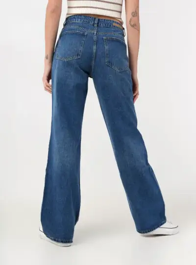 Jeans de mujer tiro alto Wide Leg Index - miniatura 4