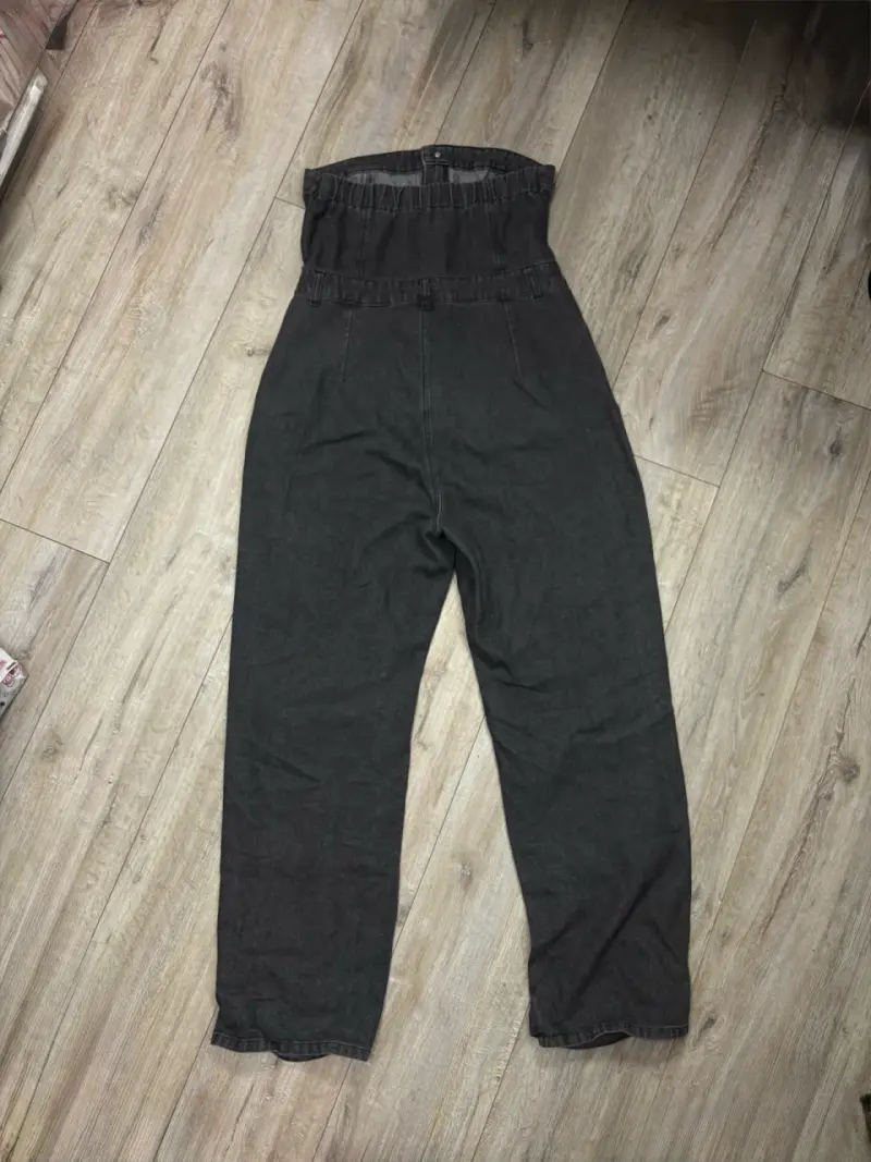 Pantalones cargo negros de tiro alto para mujer - 2