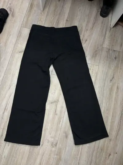 Pantalones anchos negros para mujer - miniatura 2