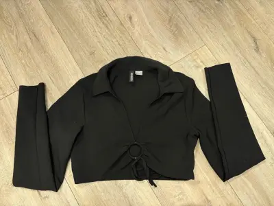 Top negro manga larga Divided H&M - miniatura 1