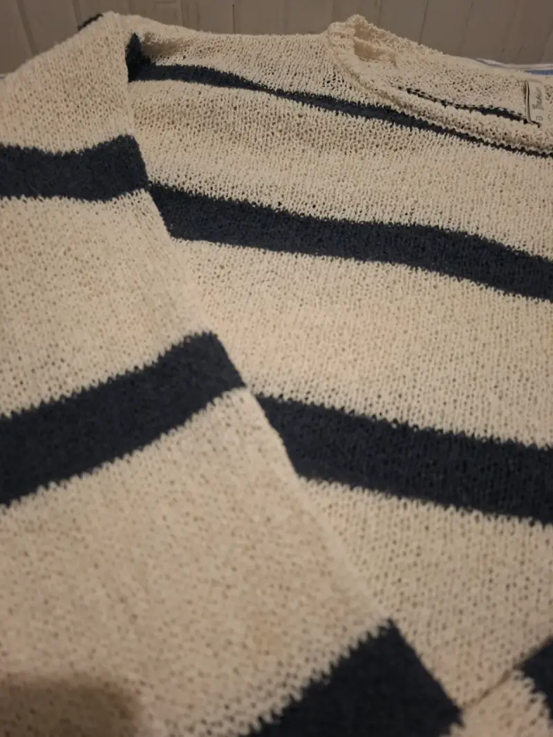 Suéter de rayas beige y azul marinoIndex Basics - 2