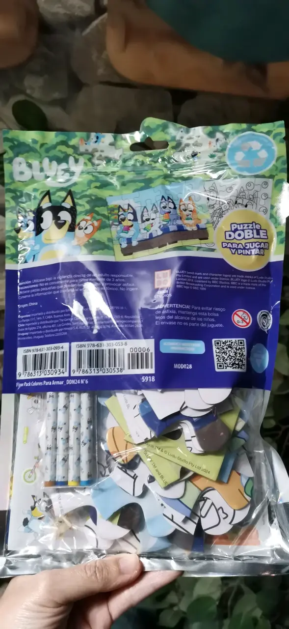 Puzzle Doble para Armar de Bluey - 2
