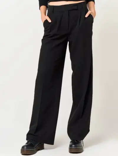 Pantalones de vestir negros para mujer - miniatura 4