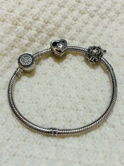 Pulsera de plata con Charms tipo Pandora - miniatura 5