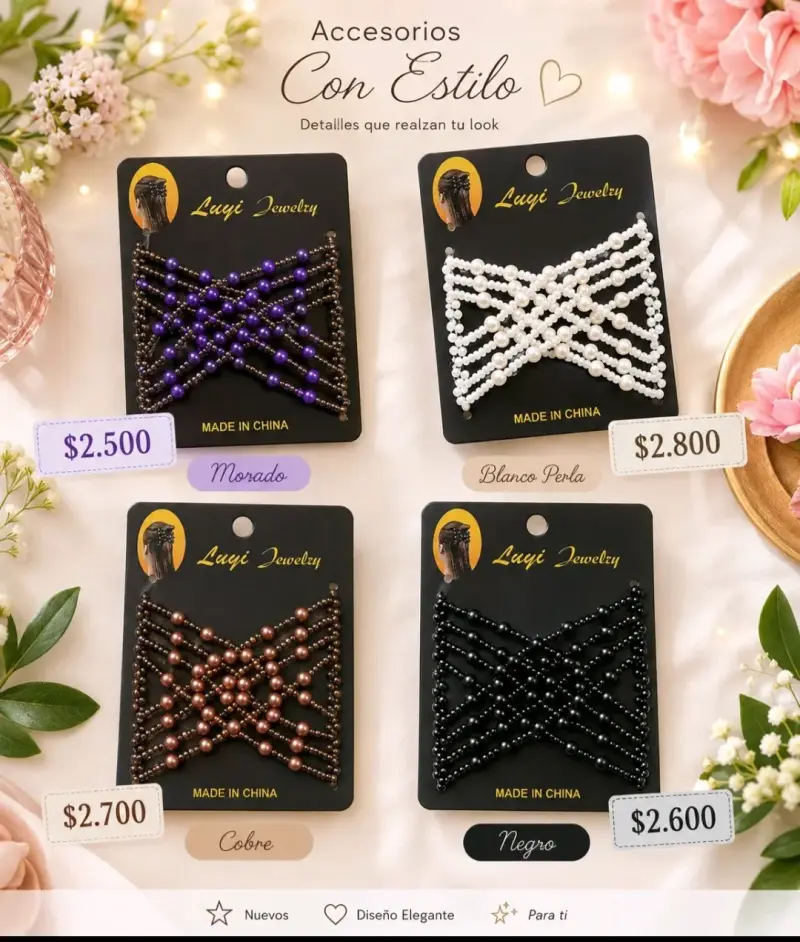 Set de Accesorios para el Cabello Luyi Jewelry