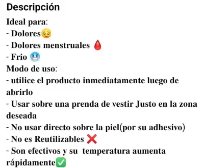 Parche Térmico para Dolores Menstruales y Frío - miniatura 3